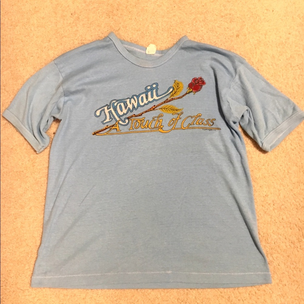 Vintage blue Hawaii Woman’s Tee